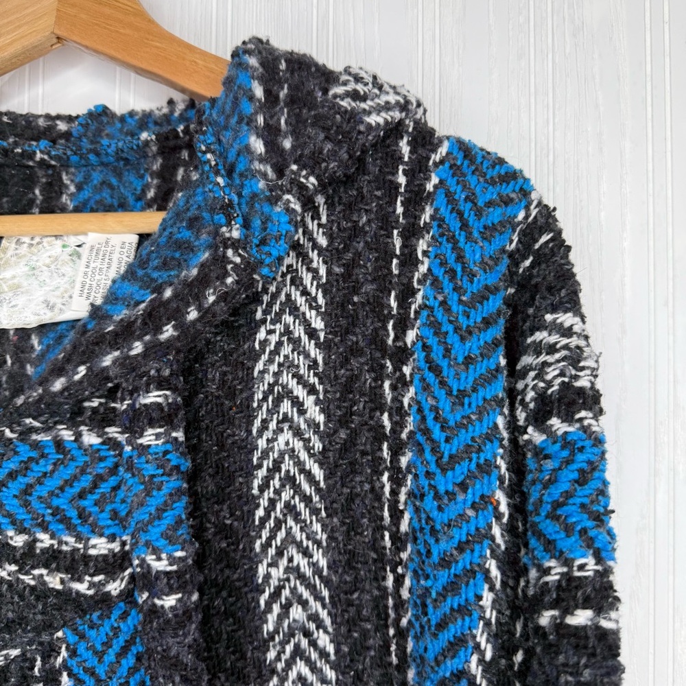 Earth Rags Baja Poncho Hoodie Size XL - Picture 2 of 10